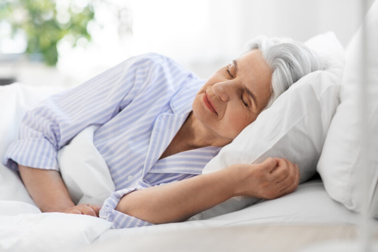 Old,Age,And,People,Concept,-,Senior,Woman,Sleeping,In